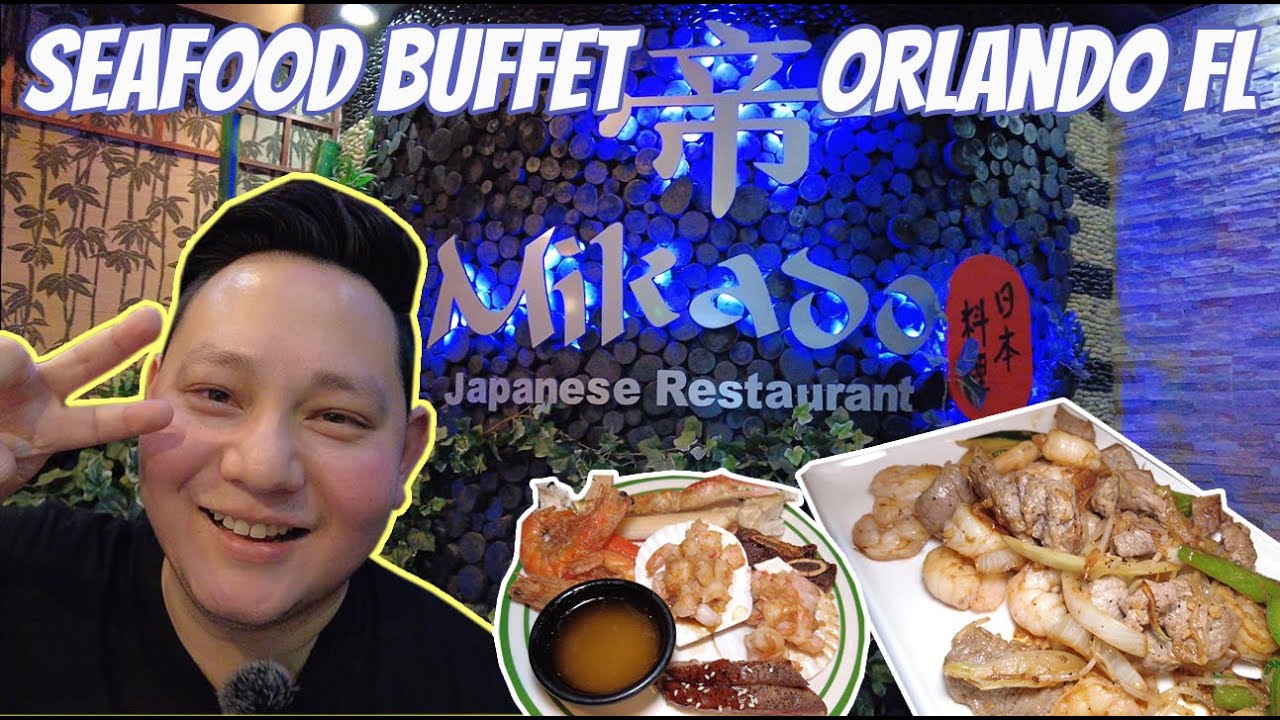Japanese SEAFOOD BUFFET in Orlando Florida Snow Crab, Sushi, Hibachi