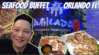 Japanese SEAFOOD BUFFET in Orlando Florida | Snow Crab, Sushi, Hibachi | Mikado