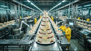 Inside the Modern Cake Factory – (Full Process) How Luxury Cakes Are Made