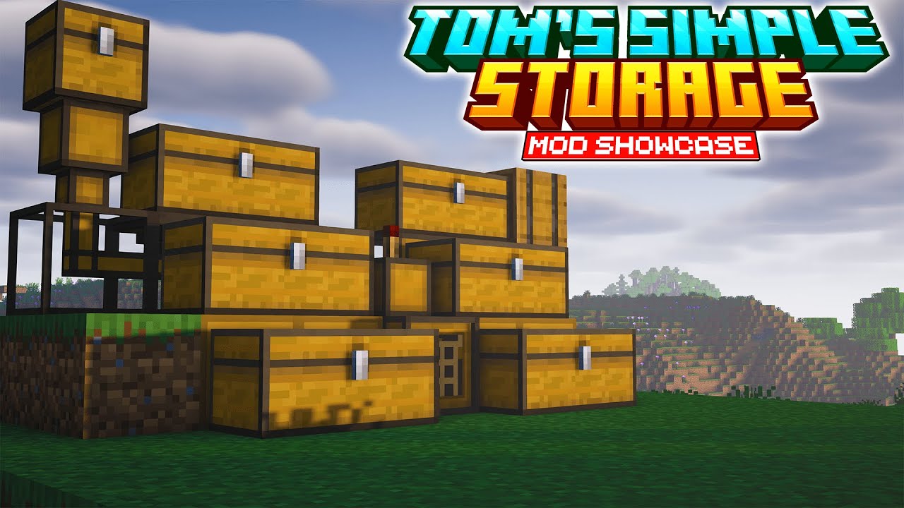 Minecraft: TOM'S SIMPLE STORAGE MOD | Minecraft Mods Showcase 1.21.1 ...