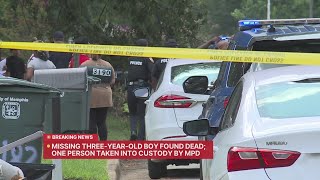 Missing 3-year-old found dead downtown, one detained
