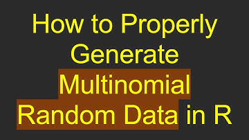 How to Properly Generate Multinomial Random Data in R
