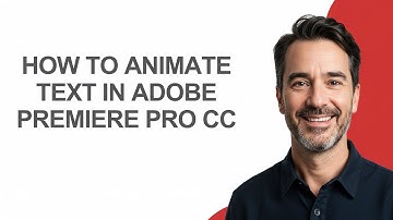 How to Animate Text In Adobe Premiere Pro Cc - KevinHowTo