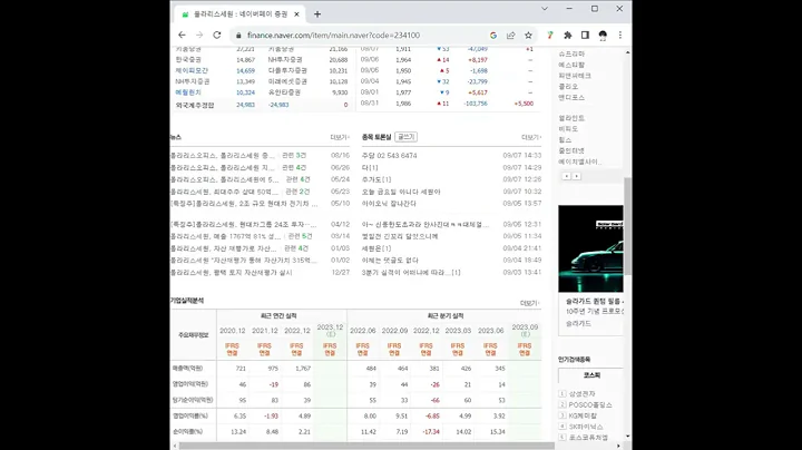 234100폴라리스세원 주가 전망 및 차트 분석