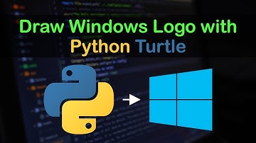 How to Draw Windows Logo | Python Turtle