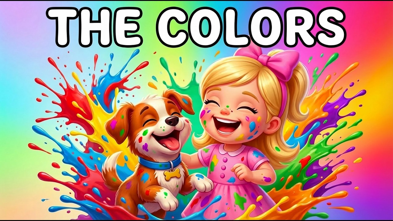 LEARN COLORS WITH CARTOON 🎨 Colors of Dentinho Feliz (Educational Video)