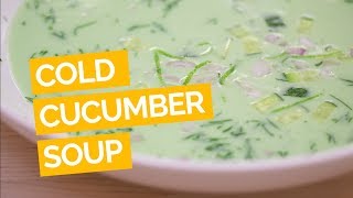 Cucumber Soup Recipe with Greek Yogurt, Dill