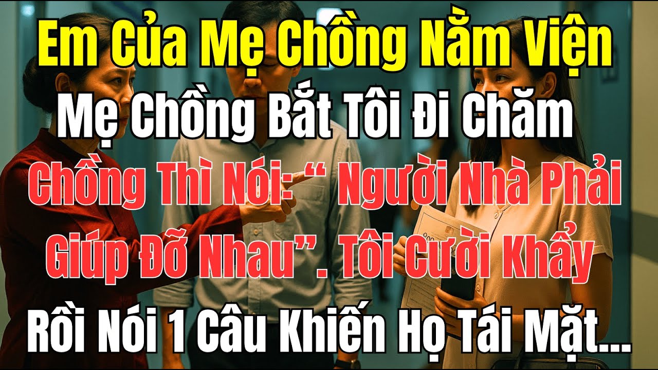 Mẹ Chồng Ép Tôi Đi Chăm Em Gái Bà Nằm Viện, Sự Thật Khiến Cả Nhà Sững Sờ! | Góc Khuất Tuổi Xế Chiều