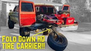 I wish I had made this a year ago!  HD Tire Carrier!