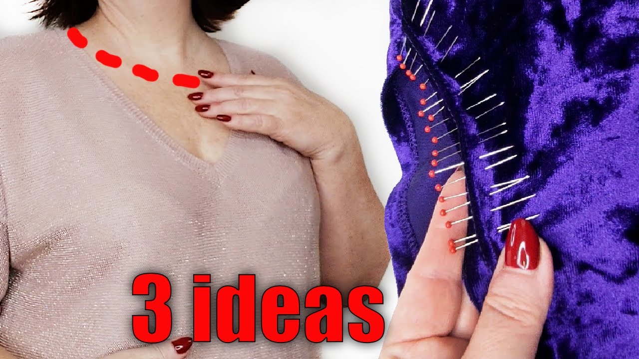 🔥 3 Clever Techniques for Altering a Neckline! Best Tips for a Perfect ...