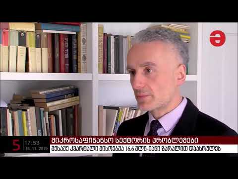 მიკროსაფინანსო სექტორის პრობლემები