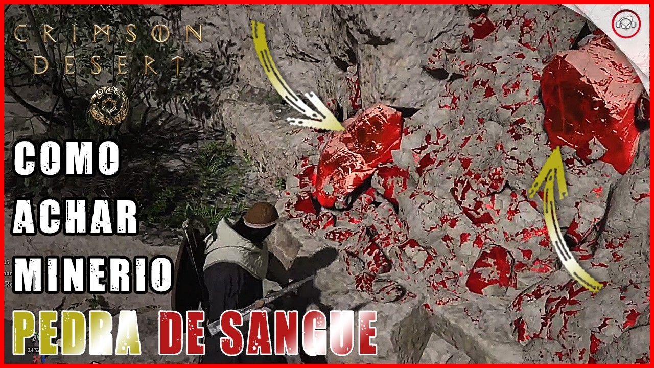 Miniatura do vídeo Crimson Desert, Como achar minério Pedra de Sangue | Super-dica