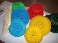 Estropajos gratis para lavar platos. DIY dish scrubbers. EcoDaisy.