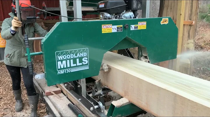 #16 - Milling a Tulip Poplar on my Woodland Mills HM130 Sawmill