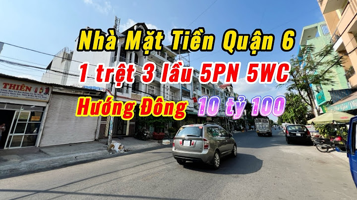 Bán nhà mặt tiền trần văn kiểu quận 6 năm 2024