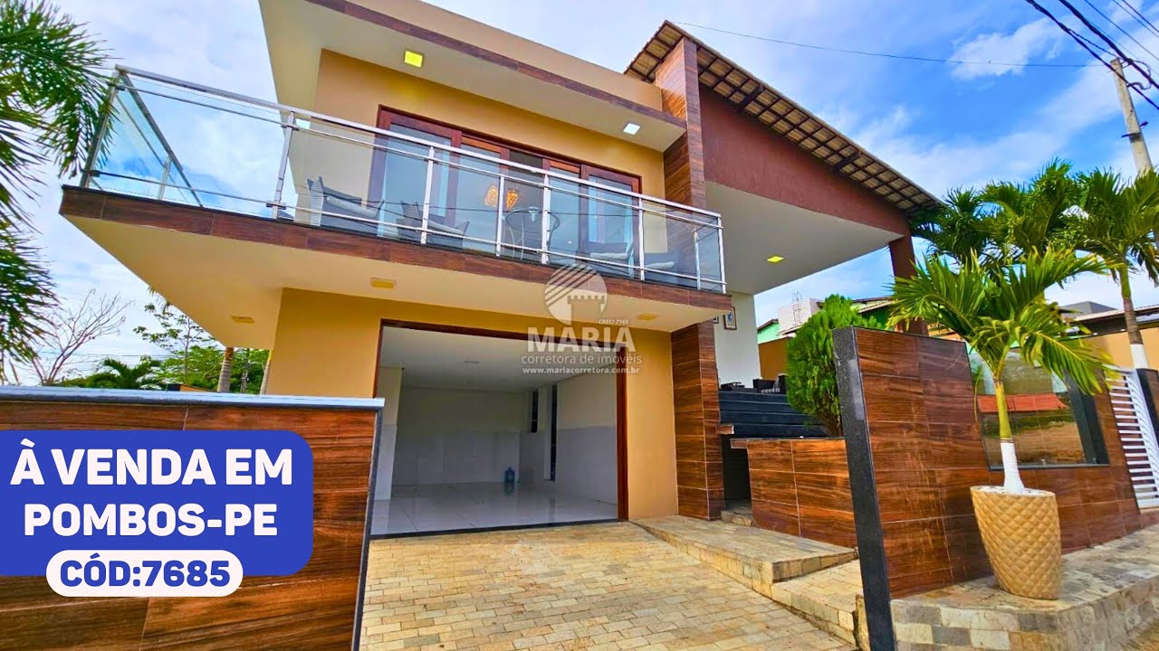 CASA À VENDA EM CONDOMÍNIO FECHADO POMBOS-PE 