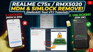 Realme C75x RMX5020 White Screen MDM & Simlock Remove Tuitorial With HelloAIO Tool X Pandora Box screenshot 5