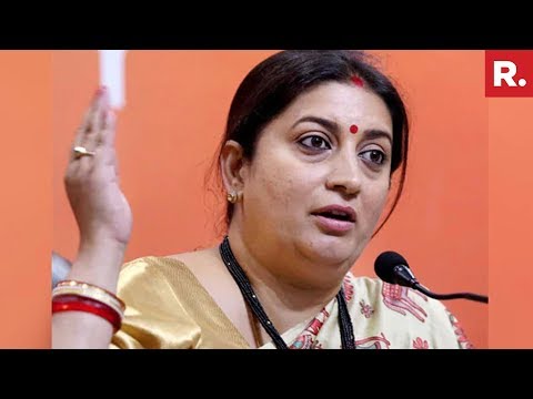 Union Minister Smriti Irani Speaks Exclusively To Republic TV From Amethi