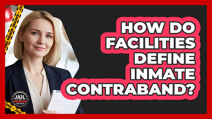 How Do Facilities Define Inmate Contraband?
