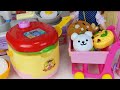 Baby doll rice cooker kitchen and cooking surprise eggs food toys play 아기인형 밥솥 주방놀이 서프라이즈 에그 장난감 토이몽