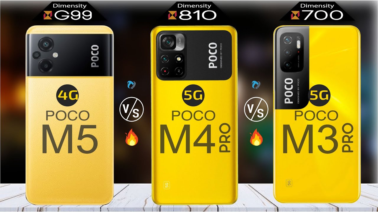 3D size compare: Xiaomi Poco M5 vs. Xiaomi Poco M4 Pro 5G