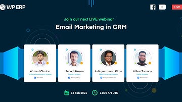 Email Marketing in CRM [WP ERP Webinar]