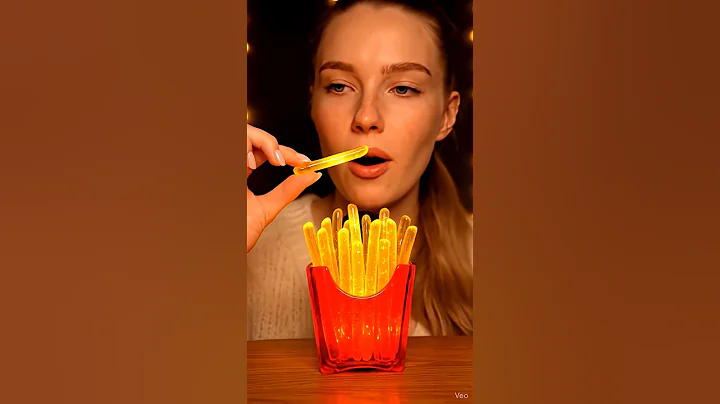 Real or AI? - Glass Fries ASMR 🍟✨💦 | Ultra Realistic Fast Food Sounds – #shorts
