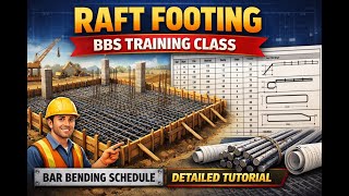 Raft Footing BBS Training Class | Bar Bending Schedule in Excel | Complete Step-by-Step