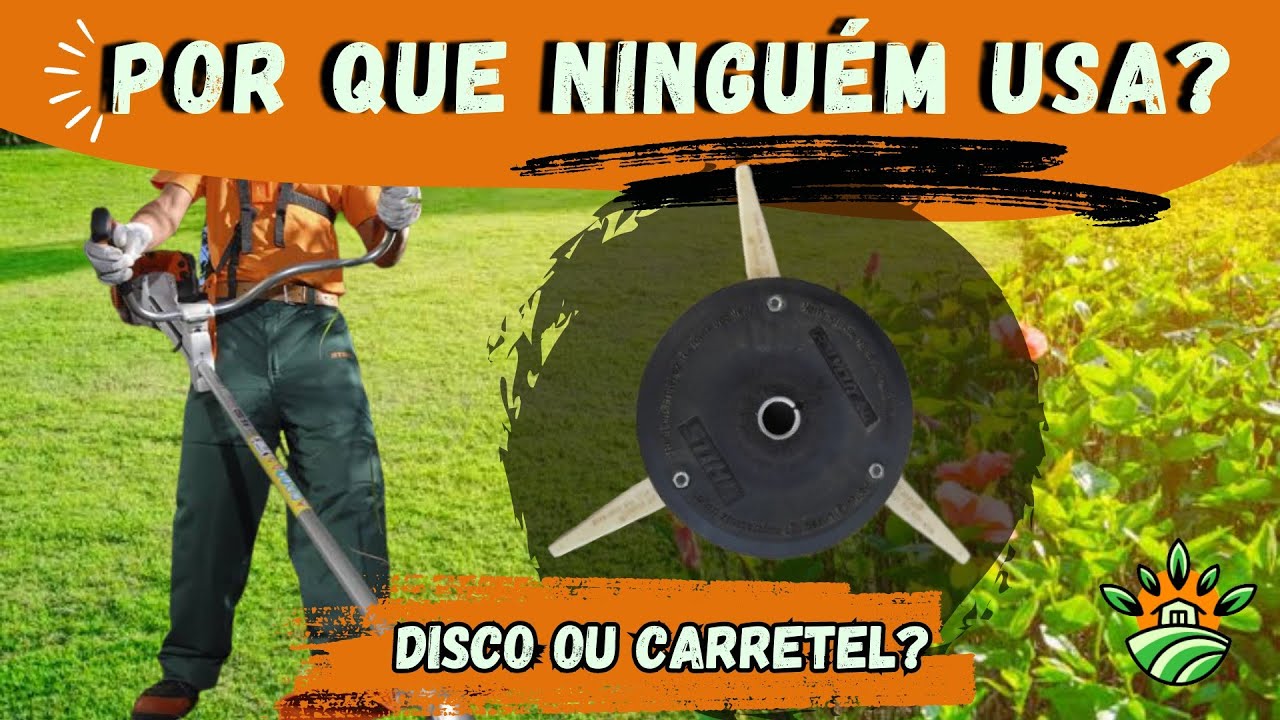 Roçadeira, carretel ou disco de 3 pontas flexíveis. Lâmina de plástico super potente. @STIHLBrasil