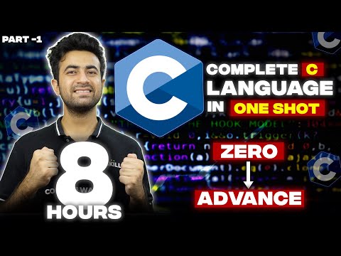 C Language Tutorials For Beginners In Hindi | One Shot ( 100+ Questions ) + Notes #collegewallah