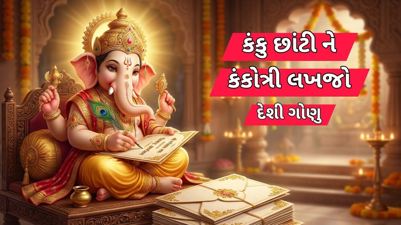 કંકુ છાંટી ને કંકોત્રી લખજો |Lagna Geet |(ગુજરાતી ગોણા)