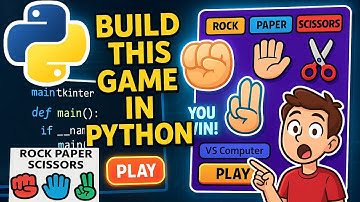 🔥 How to build Rock Paper Scissors Game in Python [ 2025 ] Pygame Tkinter GUI Project for Beginners