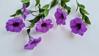 How To Make Petunia Paper Flower / Paper Flower / Góc nhỏ Handmade