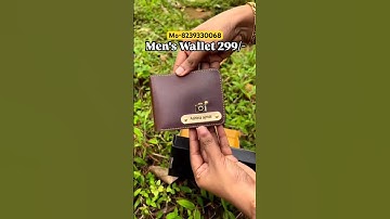 Name Wallet only 299🔥😍#wallet #namewallet #customized