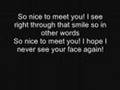 The Used - Devil Beside You - With lyrics