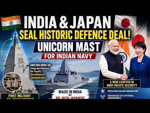 India & Japan's Historic Defence Deal | UNICORN Stealth Mast for Indian Navy | 