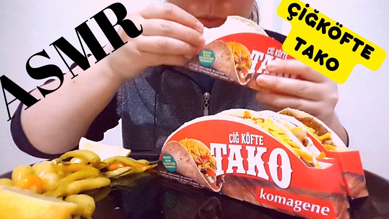 ASMR ÇİĞKÖFTE TAKO || KOMAGENE || NOTALKING || EATINGSOUNDS || FOOD