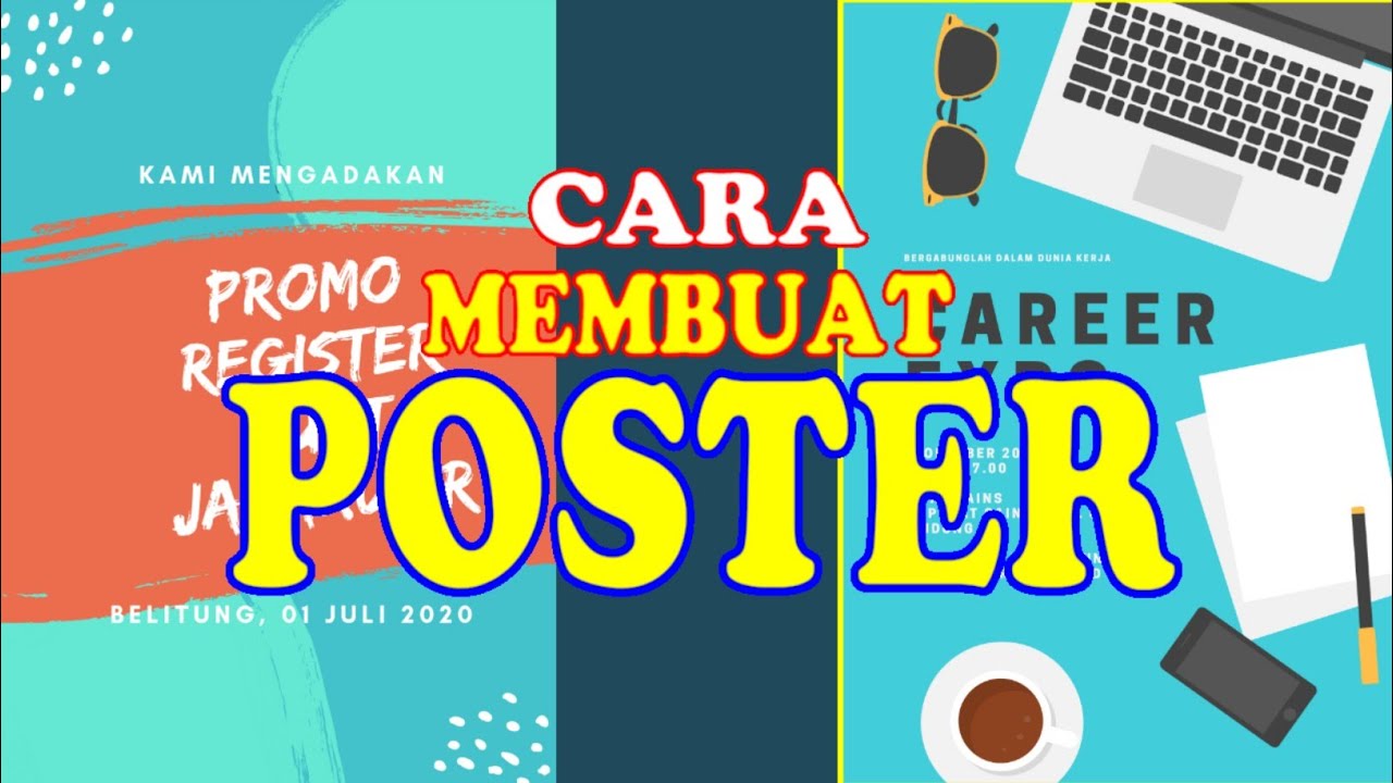  CARA MEMBUAT POSTER  Menarik di CANVA 2022 HOW TO MAKE 