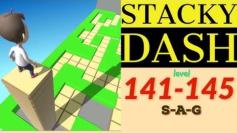 STACKY DASH level 141 142 143 144 145 gameplay