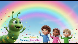 Learn Colors & Numbers with Wooden Caterpillar Toy | Fun Learning Song for Kids