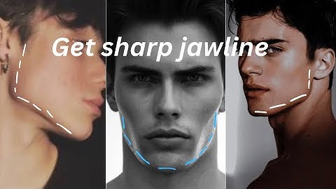 How to get sharp jawline (without mewing)