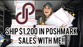 Ship $1,200 in Sales on Poshmark With Me & See What Sold FAST for a GREAT Profit!