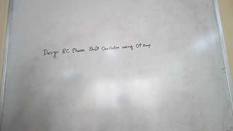 R C Phase shift oscillator using opamp