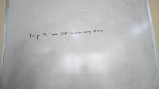 R C Phase shift oscillator using opamp