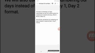 Modular Content Structure (Flexible Block Scheduling)
