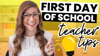 5 First Day of School Tips for Teachers