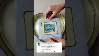🖼️ Creative satisfying water art ✨#shorts #satisfying #viral #water #frame #landscape #youtubeshorts