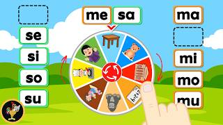 Combined Syllables M and S 🌀 Learn to read and form words / Educational videos for kids.