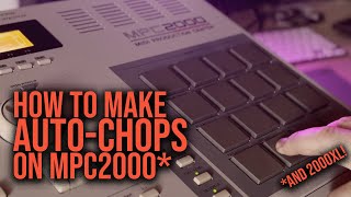 How to Auto-Chop Samples On MPC 2000 and Adjust Them | #mpc2000 #mpc2000xl |