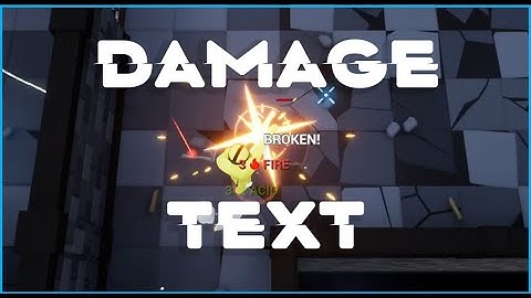 Damage Text Overview (Unreal Engine Marketplace)